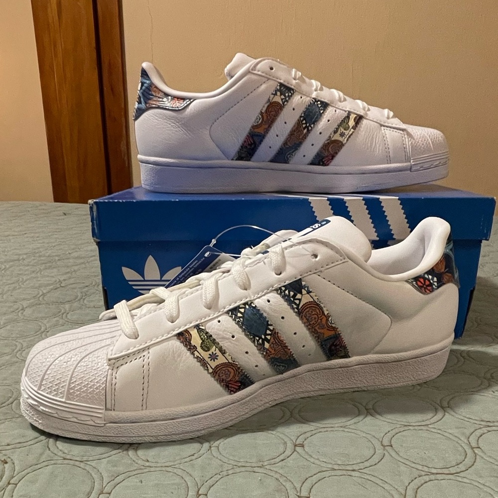 Adidas Superstar Women’s Originals Farm Rio Sneakers - Multicolored Pattern